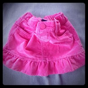 Baby Gap Girls Pink Corduroy Skirt